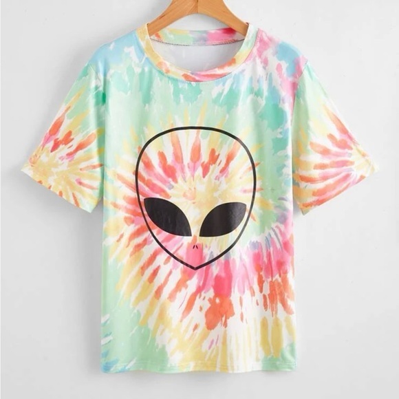 Tops - Tie Dye Alien 👽 Tee